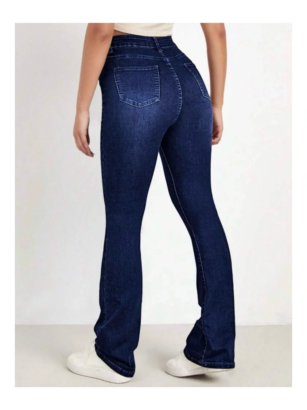 Shein SXY stretch dark wash curve friendly bootcut jeans 6x34 • new!